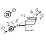 107773 Cramaro Right Rear Bracket Assembly with 5 Pulley
